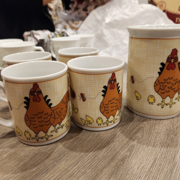 Vintage Cameron Japan Ceramic Chicken Tea Set (5pcs) - Picture 2 of 3